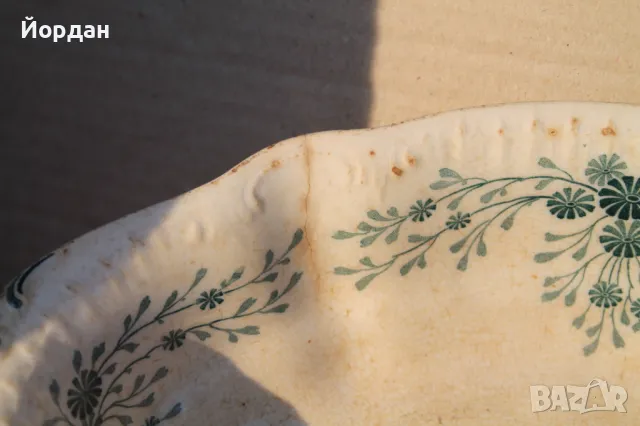 Порцеланова купа ''Vilenroy & Boch'' 1890-та година, снимка 6 - Антикварни и старинни предмети - 48942586