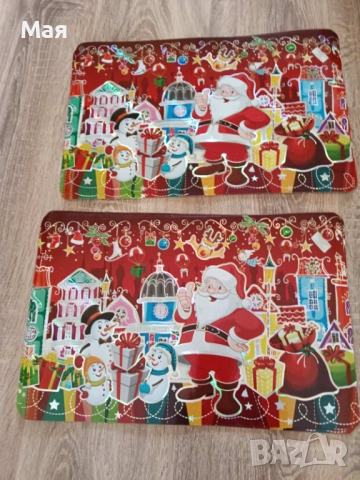 Красиви подложки за сервиране за Коледа и Нова година, снимка 7 - Декорация за дома - 52914790