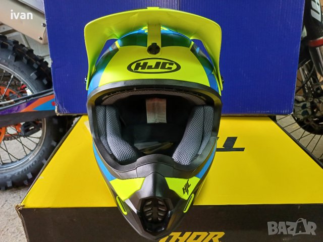 Каска HJS cross enduro шлем yamaha yzf tc te crf husqvarna , снимка 2 - Мотоциклети и мототехника - 42430558