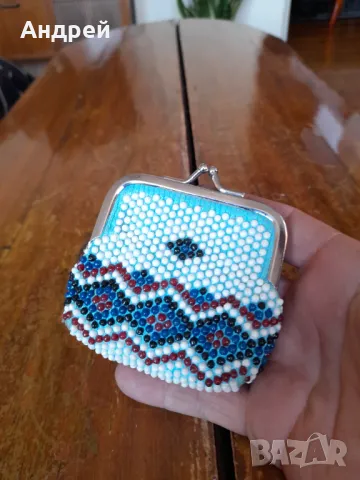 Старо мънистено портмоне #7, снимка 4 - Други ценни предмети - 49027993