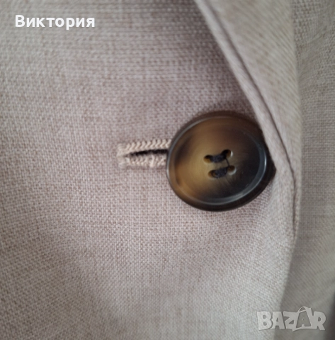 Дамско сиво двуредно сако H&M с права кройка , снимка 6 - Сака - 51997344