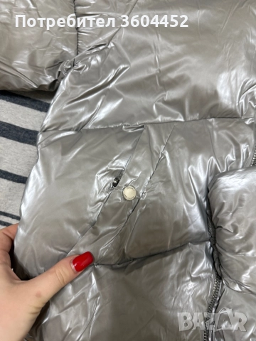 Сиво дебело яке от Bershka, снимка 4 - Якета - 52697649