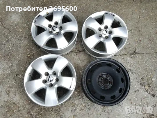 Алуминиеви джанти 15 5х100 Шкода Фабия Поло Ибиза Skoda Fabia Polo Ibiza алуминиева джанта