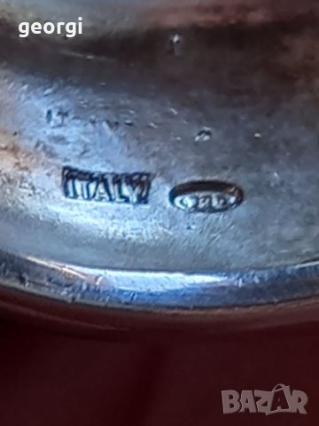 Италиански емайлиран сребърен пръстен , снимка 8 - Пръстени - 39209372