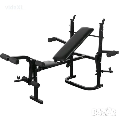 vidaXL Теглова пейка черна