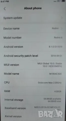 Хакерски Смартфон с Автоматичен Запис на Разговорите Xiaomi Redmi 6 Записващ Автоматично Разговорите, снимка 5 - Други - 47974057