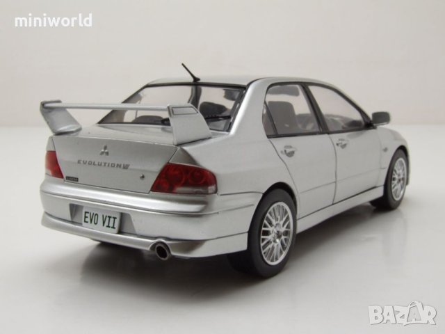 Mitsubishi Lancer Evo VII RHD 2001 - мащаб 1:24 на Whitebox моделът е нов в кутия, снимка 2 - Колекции - 44491174