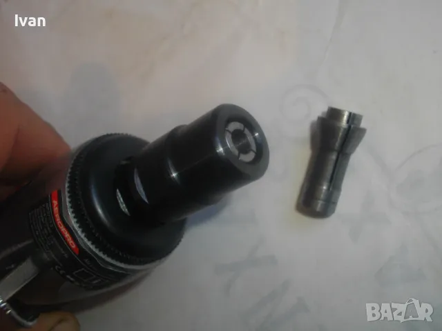 НОВ ПНЕВМАТИЧЕН ПРАВ ШЛАЙФ ВИСОКОСКОРОСТЕН 25000 об/мин AEROPRO Пълен комплект, снимка 15 - Други инструменти - 47874163