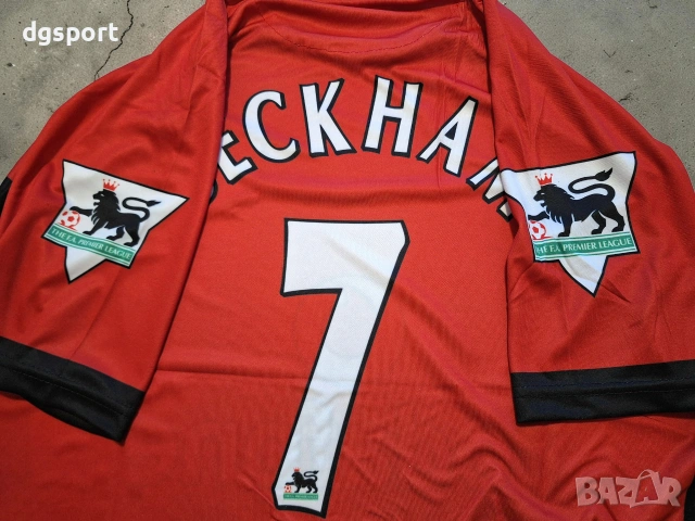 Футболна фланелка на Дейвид Бекъм Манчестър Юнайтед ретро модел!!!, снимка 3 - Футбол - 47707501