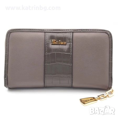 Дамско портмоне с много прегради в сиво Eslee Код на продукта:DP-001, снимка 1