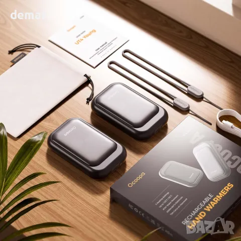 OCOOPA Магнитни акумулаторни нагреватели за ръце 2 броя, 3 настройки на топлината, снимка 7 - Други стоки за дома - 47281376