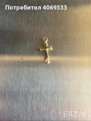Златно кръстче 0.45гр 14к , снимка 3 - Колиета, медальони, синджири - 50833191