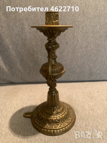  стар  месингов корабен аплик свещникк , снимка 2 - Антикварни и старинни предмети - 53487389