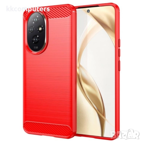 Honor 200 5G Удароустойчив Carbon Fiber Калъф и Протектор, снимка 3 - Калъфи, кейсове - 52837980