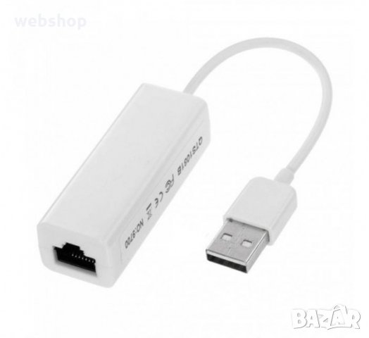 Мрежова LAN карта 9700, външна, USB, RJ45 8pin, 10/100MB/s, снимка 1 - Кабели и адаптери - 34712089