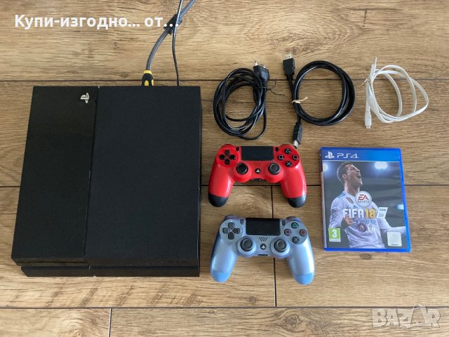 PS4 500 gb с два джойстика и три игри, снимка 2 - PlayStation конзоли - 41116931