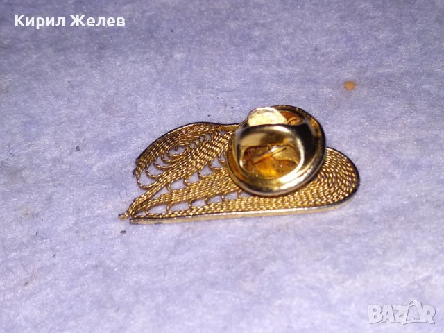 ПОЗЛАТЕНА ФИЛИГРАННА РЕТРО АРТ РЯДКА БРОШКА / ЗНАЧКА от БРАГОРОДНА НЕРЪЖДАЕМА СТОМАНА 37044, снимка 2 - Колекции - 41649160
