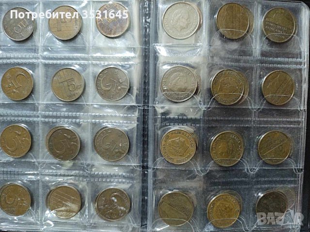Колекция монети Нидерландия 1 и 5 цента 73 бр. без повтарящи се години