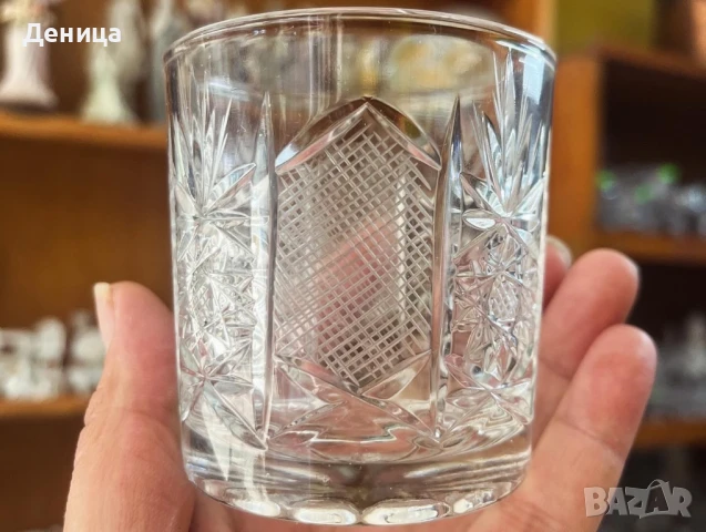 Български кристални чаши за водка Вместимост-170 мл пълни , снимка 3 - Чаши - 50922676