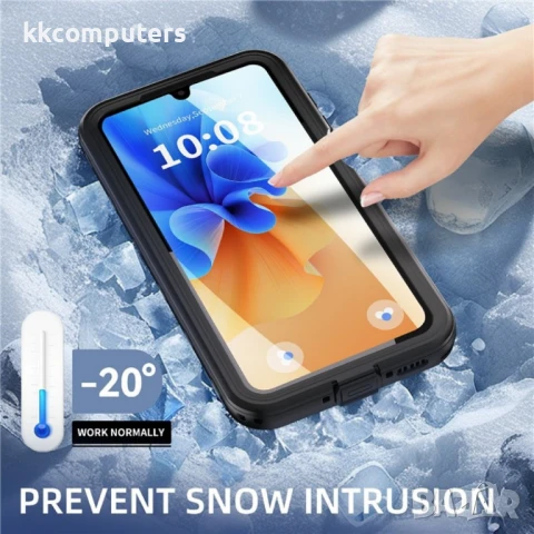 Samsung Galaxy A26 5G REDPEPPER Водоустойчив / Удароустойчив Калъф + Скрийн Протектор – Черен, IP68, снимка 4 - Калъфи, кейсове - 50734248