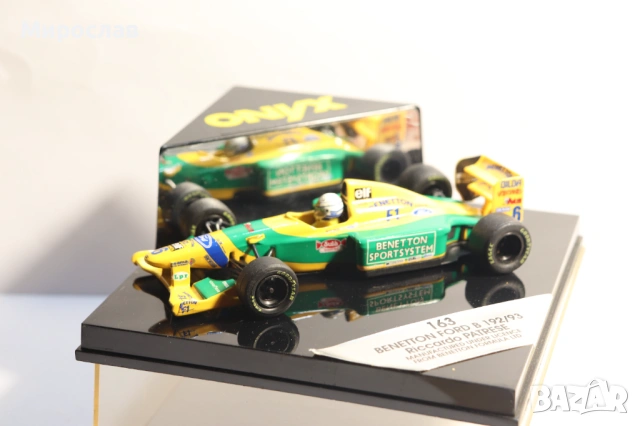 1:43 ONYX BENETON FORD RICARDO PATRESE БОЛИД ФОРМУЛА, снимка 3 - Колекции - 53164058