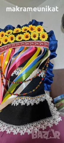 Кукерска маска, гугла, нова, Новодел, уникат, ръчна изработка , снимка 9 - Декорация за дома - 46988271