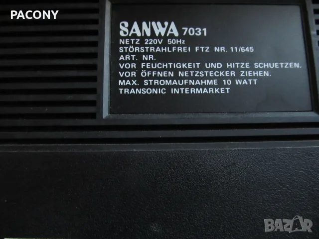радио касетофон - Япония SANWA, снимка 5 - Радиокасетофони, транзистори - 55852136