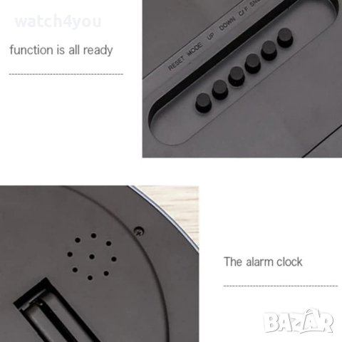 НОВ ДИГИТАЛЕН СТЕНЕН ЧАСОВНИК С ТЕМПЕРАТУРА. ЕЛЕКТРОННИ СТЕННИ ЧАСОВНИЦИ ЕЛЕКТРОННИ ЗА СТЕНА И БЮРО, снимка 6 - Друга електроника - 44319705