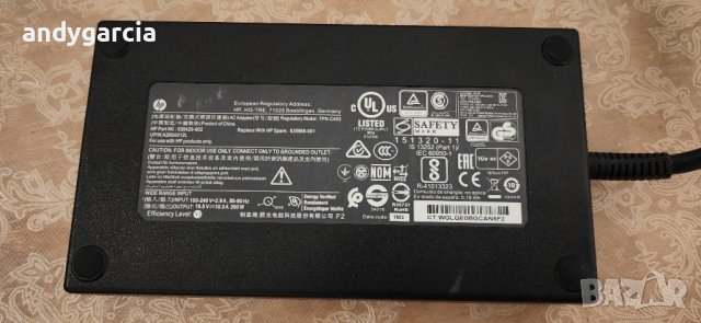 HP OMEN HP ZBook 15-17 G3 G4 G5 G6 G7 G8, 200W AC 19.5V 10.3A оригинално зарядно HP Pavilion Gaming, снимка 2 - Захранвания и кутии - 41628549