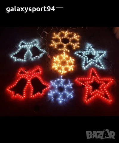 Лед коледна фигурка Камбана двулицеви фигурки  за лед коледна украса, снимка 2 - Декорация за дома - 47828670