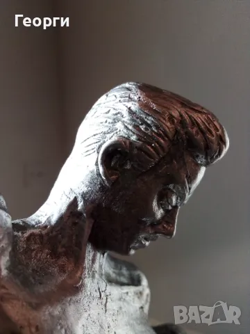 Метална пластика от соц-а, снимка 14 - Статуетки - 48376449