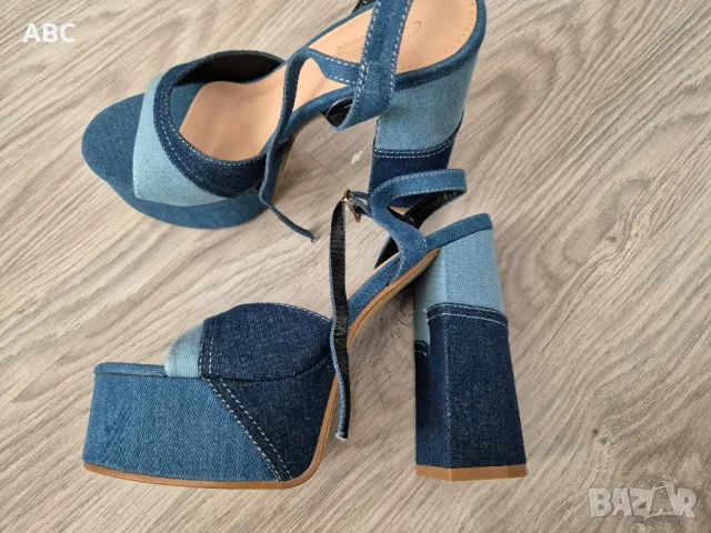 дамски дънкови сандали