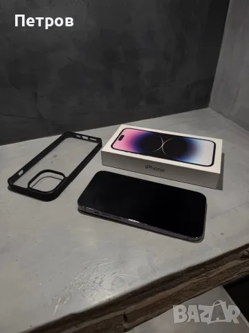 КАТО ЧИСТО НОВ Iphone 14 Pro Max Purple + подарък, снимка 6 - Apple iPhone - 55943087