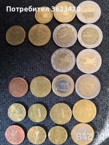 2/1/0.50/0.20/0.10/0.05 монети