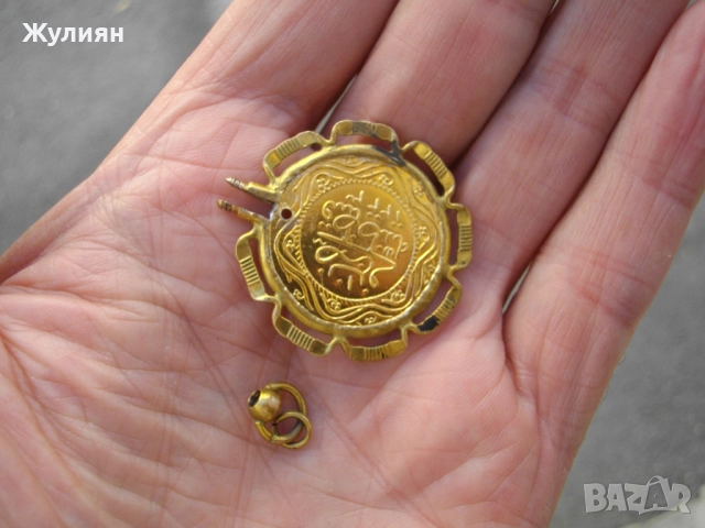 СТАРА ВИСУЛКА ЗА КЮСТЕК С ПЕНДАР НАКИТ, снимка 5 - Антикварни и старинни предмети - 51525014