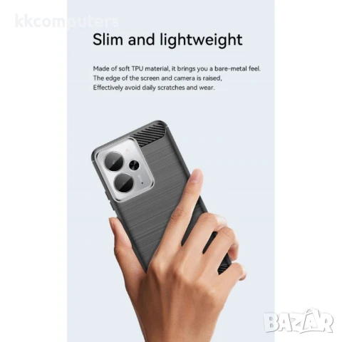 Realme 14 5G / 14T 5G Carbon Fiber Калъф и Протектор, снимка 10 - Калъфи, кейсове - 50653515