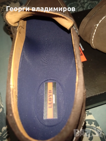 Lloyd оригинални мъжки обувки много красиви, естествена кожа и велур , снимка 3 - Ежедневни обувки - 52566997