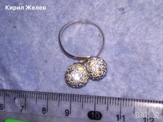 СРЕБЪРЕН ФЕШЪН АРТ ПРЪСТЕН СРЕБРО 925 Част От КОМПЛЕКТ с БЯЛ ЕМАЙЛ и КРИСТАЛИ 37350, снимка 8 - Пръстени - 40488300