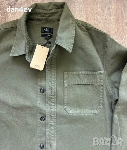 мъжка риза-яке A.P.C. Surchemise Basile Cavalier, снимка 6 - Якета - 56167988