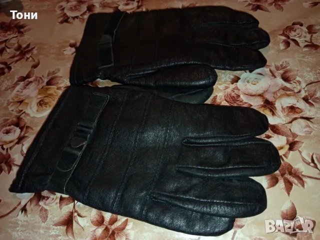 Нови Мъжки Топли Ръкавици Изцяло от Натурална Естествена Кожа XXL , снимка 7 - Ръкавици - 53661243