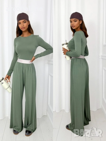 Дамски комплект от две части от вискоза Susan, 6цвята , снимка 2 - Комплекти - 52237282