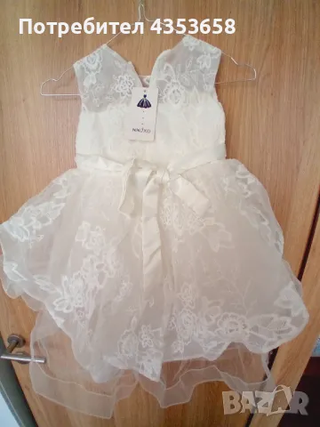 Нова 110см шаферска рокля, снимка 6 - Детски рокли и поли - 50223525