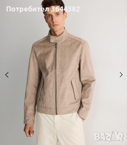 Мъжко яке Reserved от велур