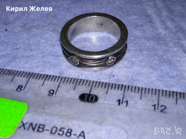 ДИАМАНТЕН СКЪПОЦЕНЕН СРЕБЪРЕН АРТ ПРЪСТЕН ОКСИДИРАНО СРЕБРО 925 с 2 ЛАБОРАТОРНИ БРИЛЯНТА 38296, снимка 9 - Пръстени - 40932513