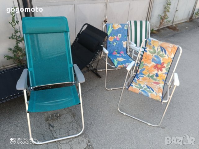 сгъваем алуминиев стол за плаж, шезлонг, туристически стол, снимка 6 - Градински мебели, декорация  - 41620547