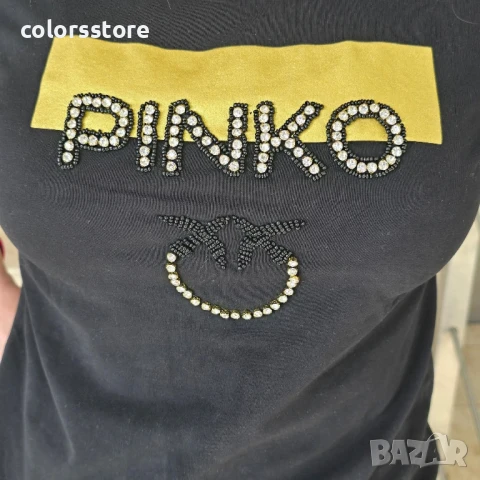 Дамска Черна тениска Pinko/VL138s, снимка 2 - Тениски - 50913521