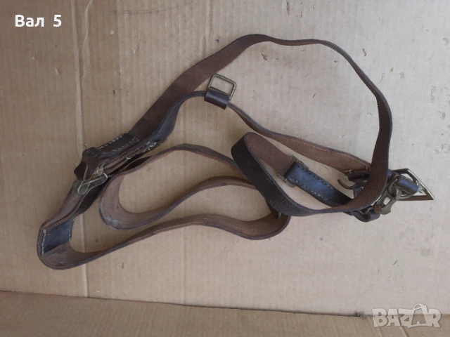 Стар военен строеви офицерски колан с портупей , униформа, снимка 7 - Антикварни и старинни предмети - 50739330