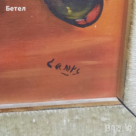 Палячо,масло,дървена рамка,Испания, снимка 2 - Антикварни и старинни предмети - 41810067