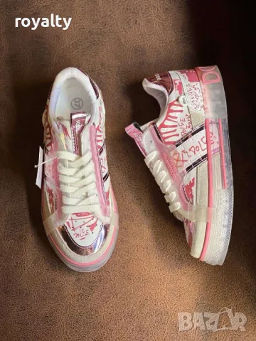 Dolce & Gabbana розови дамски маратонки , снимка 3 - Маратонки - 49178577