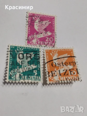 Пощенски марки Швейцария 1932 г.